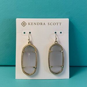 NEW! 🩷 Kendra Scott Elle Gold Drop Earrings in Slate Cat's Eye
